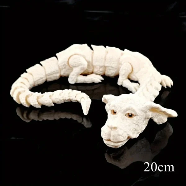 S4c11f1a9932041d1b0150f19fd8b78c1m.webp 3D Printed Articulated Dog Dragon – Flexible Rotating Joint Figure, Desk Ornament & Gift