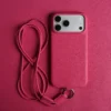 Premium Crossbody Lanyard Real Leather Case for IPhone 17 Pro Max 18PRO 16 15 14 Business Cowhide Back Cover Magnetic Shockproof