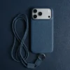 Premium Crossbody Lanyard Real Leather Case for IPhone 17 Pro Max 18PRO 16 15 14 Business Cowhide Back Cover Magnetic Shockproof
