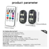 2/4pcs Wireless LED Strobe Lights Car Decor Atmosphere Light, 8 Colors Rechargeable Led Lights Anti-Collision LED Warning Light