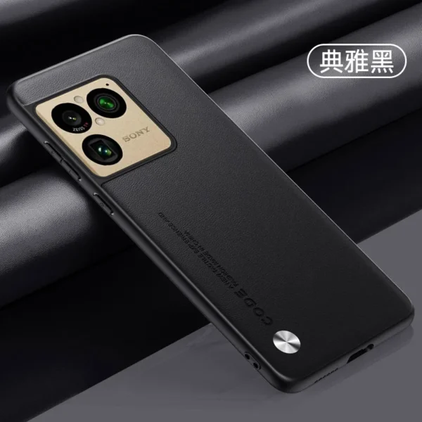 S52a55fe7ac6c497084f6425227ea0214U.webp For Sony Xperia 1 VIII Plain Pu Leather Phone Case for Sony Xperia 1 VIII Matte Bumper Shockproof Silicone Protection Cover