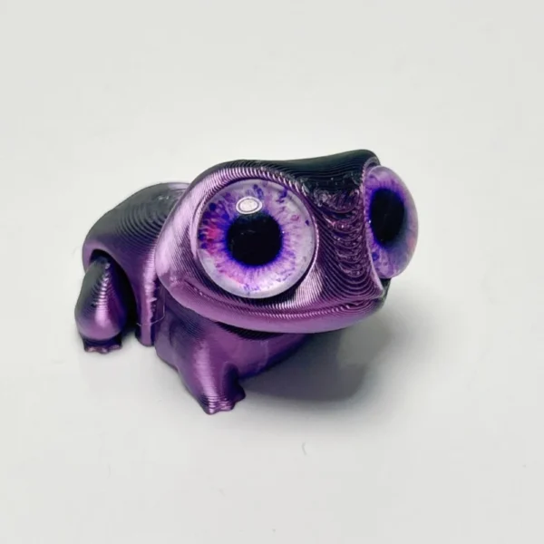 3D Printed Frog Toy with Big Eyes – Cute Cartoon Figurine