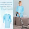 S574d04e261e84f748f0a040dabd648df8.webp 10 piece set of disposable isolation clothing, PPE protective clothing, elastic cuffs, industrial/daily dust and dirt prevention