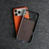 Premium Crossbody Lanyard Real Leather Case for IPhone 17 Pro Max 18PRO 16 15 14 Business Cowhide Back Cover Magnetic Shockproof