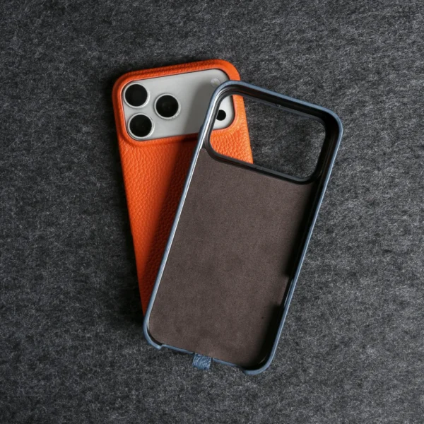 Premium Crossbody Lanyard Real Leather Case for IPhone 17 Pro Max 18PRO 16 15 14 Business Cowhide Back Cover Magnetic Shockproof