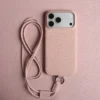 Premium Crossbody Lanyard Real Leather Case for IPhone 17 Pro Max 18PRO 16 15 14 Business Cowhide Back Cover Magnetic Shockproof