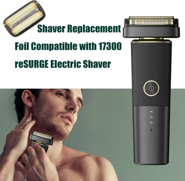 Replacement Foil and Cutters Shaver Head Parts Compatible with Andis 17300 Resurge Electric Shaver