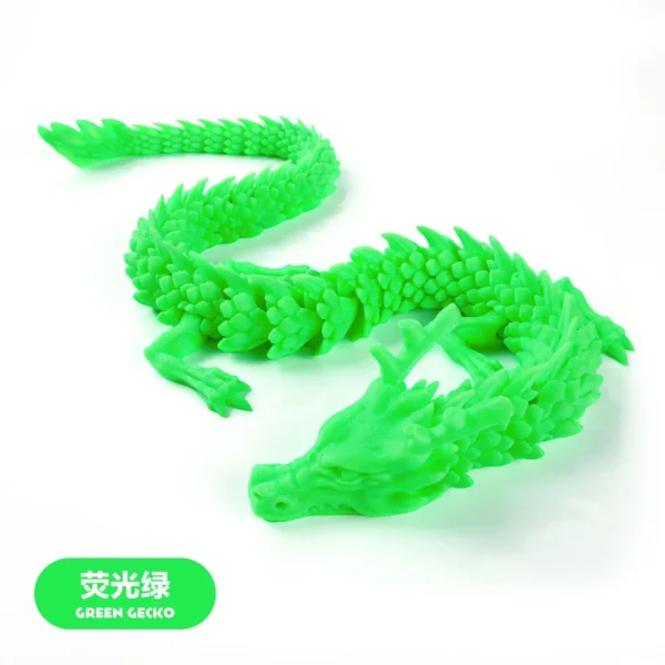 30cm 3D Printed Conjoined Dragon – Flexible Articulated Dragon Ornament