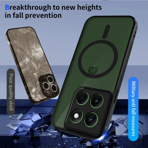 For Motorola Signature 5G XT2603-2 Magsafe Case Shockproof Silicone Bumper Matte Back Cover Hard Case for Moto Signature 5G 2026
