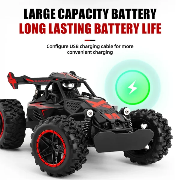 1:18 4WD RC Off-Road Car – 2.4GHz High-Speed Climbing Remote Control Car for Kids & Adults