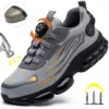 Comfortable Men's Safety Shoes Durable Men's Work Shoes Anti Smash Puncture Proof Factory Grade Outdoor Construction Footwear