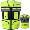 Multi Functional Work Vest Breathable Construction Worker Working Clothes Hi Vis Vest Workwear for Men Women