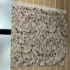 Muslim Women Light Pink Floral Print Hijab Scarf White Lace Edge Chiffon Breathable Headscarf Elegant Islamic Head Wrap