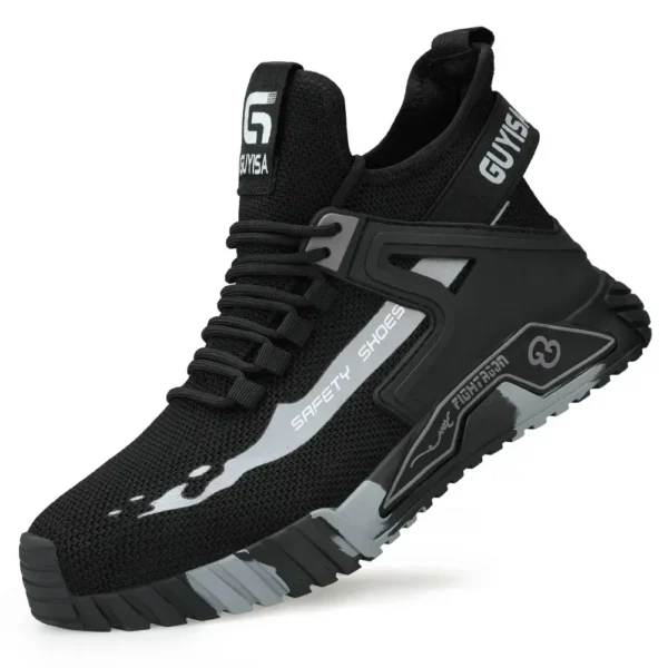 High Top Men's Shoes Steel Toe Work Shoes Men Anti-puncture Safety Shoes Woman Work Safety Boots Man Indestructible Men Boots