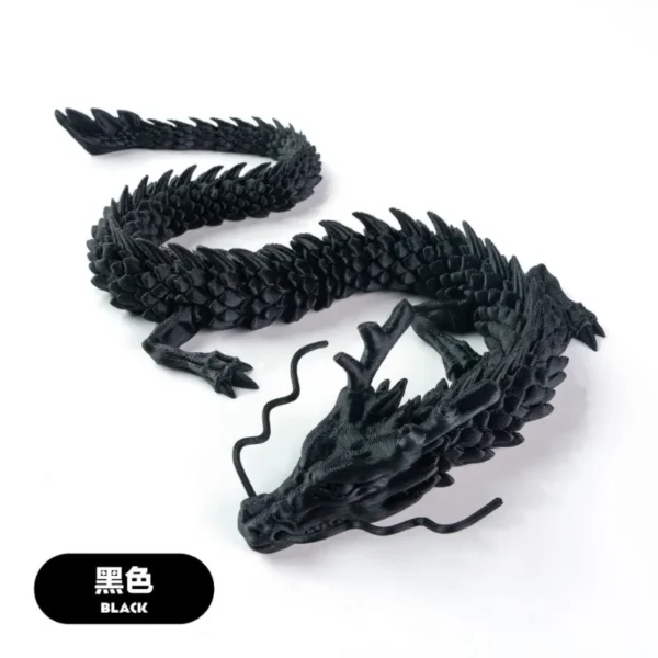 30cm 3D Printed Conjoined Dragon – Flexible Articulated Dragon Ornament