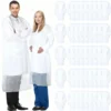 S8e0c6379344a44a6b92709747ddab594I.webp 10 piece set of disposable isolation clothing, PPE protective clothing, elastic cuffs, industrial/daily dust and dirt prevention