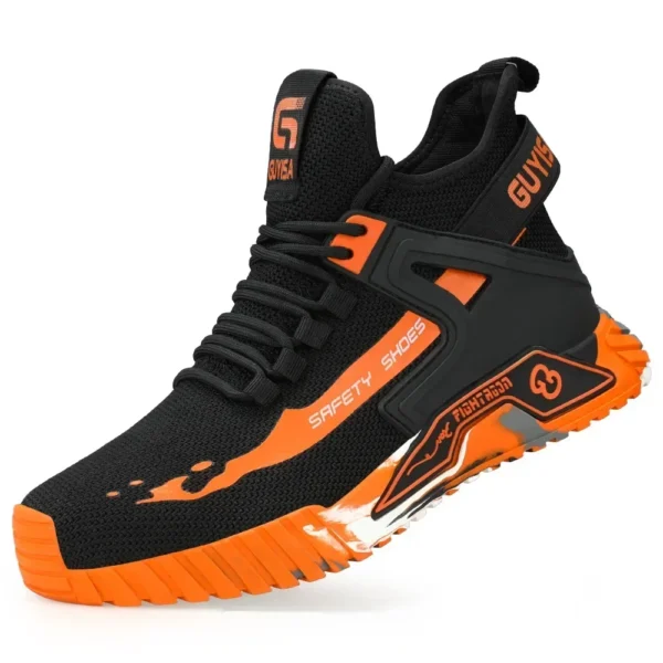 High Top Men's Shoes Steel Toe Work Shoes Men Anti-puncture Safety Shoes Woman Work Safety Boots Man Indestructible Men Boots
