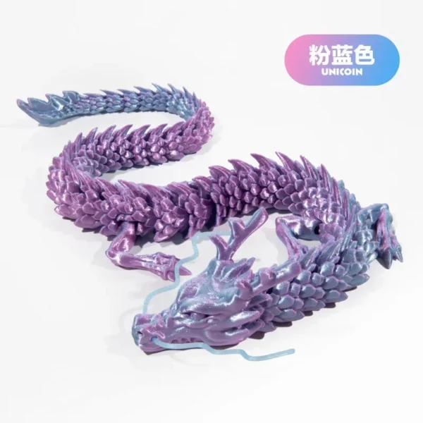 30cm 3D Printed Conjoined Dragon – Flexible Articulated Dragon Ornament