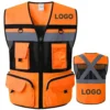 Multi Functional Work Vest Breathable Construction Worker Working Clothes Hi Vis Vest Workwear for Men Women