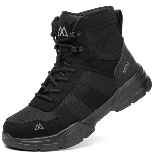Comfortable Men's Safety Shoes Durable Men's Work Shoes Anti Smash Puncture Proof Factory Grade Outdoor Construction Footwear