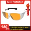UV Laser Radiation Marking Safety Glasses Protection 450nm Laser Wood Engraving Blue Light Filter Goggles Anti-Headlights Glare