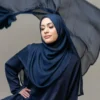 70*180CM Modal Hijab Modal Double Needle Wide Band Hijab Scarf, Soft Muslim Head Wrap Shawl for Women -Breathable Stretchy Cover