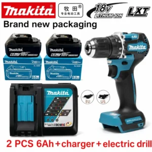 Sa3f87add94694f2a98d3f591fcd289f0p.webp Makita 18V High‑Capacity 6.0Ah Lithium‑ion Battery Fit BL1860B BL1850B BL1840 BL1830 BL1815 Cordless Power Drill Battery Pack