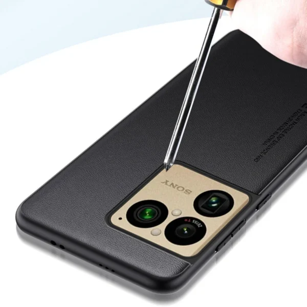 Sa5211540d717445ea6fd797f68204755s.webp For Sony Xperia 1 VIII Plain Pu Leather Phone Case for Sony Xperia 1 VIII Matte Bumper Shockproof Silicone Protection Cover