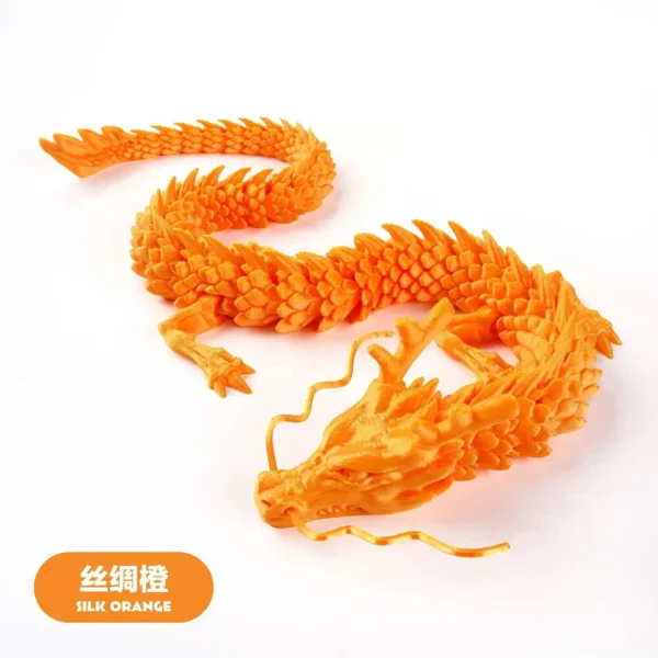 30cm 3D Printed Conjoined Dragon – Flexible Articulated Dragon Ornament