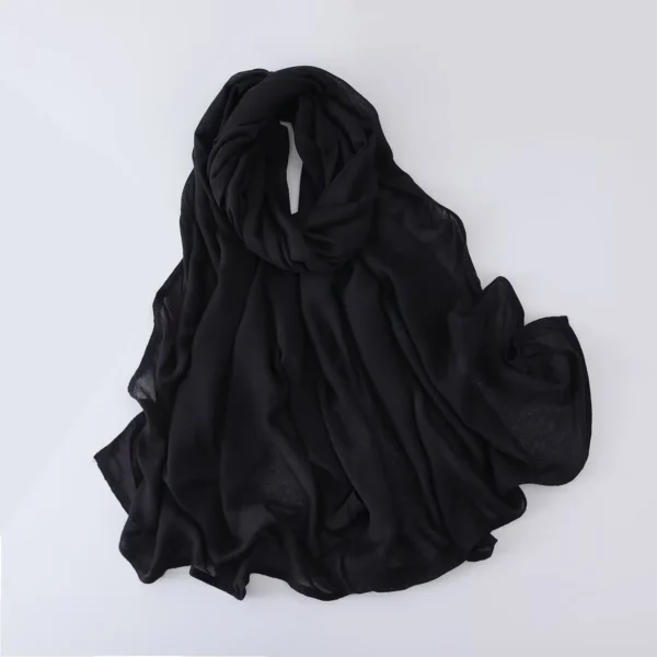 70*180CM Modal Hijab Modal Double Needle Wide Band Hijab Scarf, Soft Muslim Head Wrap Shawl for Women -Breathable Stretchy Cover