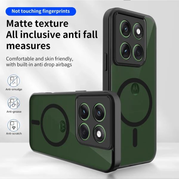 For Motorola Signature 5G XT2603-2 Magsafe Case Shockproof Silicone Bumper Matte Back Cover Hard Case for Moto Signature 5G 2026