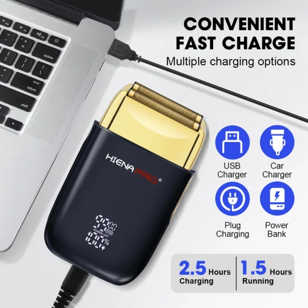 Sb3497d8c985e46f0ad03de0f2f9f5a76v.webp HIENA Shaving Machine Men Electric Shaver Hair Clipper Rechargeable Metal Housing Pro Electric Shaver for Men Electric Home
