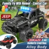1:16 RC Jeep Racing Car – 2.4GHz High-Speed Drift Car with LED Lights for Kids