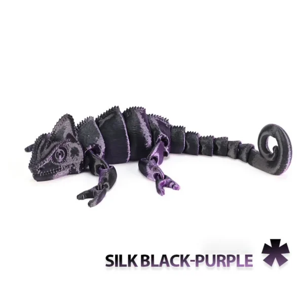 Sb7807690ac414128916be9c90970d4a7u.webp 3D Printed Chameleon Dragon Toy – Flexible Multi-Joint Articulated Figure