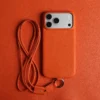 Premium Crossbody Lanyard Real Leather Case for IPhone 17 Pro Max 18PRO 16 15 14 Business Cowhide Back Cover Magnetic Shockproof