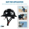 ANSI Full Brim Safety Helmet with Goggles Reflective Stickers HDPE Lightweight Sunshade Breathable Vented Construction Hard Hat