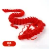 30cm 3D Printed Conjoined Dragon – Flexible Articulated Dragon Ornament
