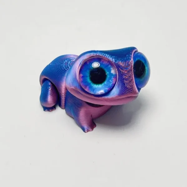 3D Printed Frog Toy with Big Eyes – Cute Cartoon Figurine