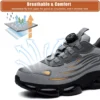 Comfortable Men's Safety Shoes Durable Men's Work Shoes Anti Smash Puncture Proof Factory Grade Outdoor Construction Footwear