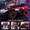 1:14 4WD RC Off-Road Truck – 65KM/H High-Speed Waterproof Remote Control Car with LED Lights