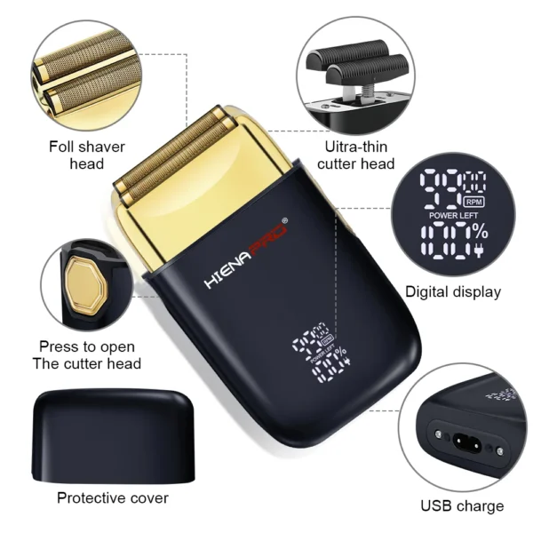Sd598610a676d4a48a6ac0470d2124288j.webp HIENA Hair Clipper Hair Cutting Professional Clipper Beard Trimmer Barber Shop Machine Electric Machine Men's Hair Clippers 809