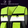 Multi Functional Work Vest Breathable Construction Worker Working Clothes Hi Vis Vest Workwear for Men Women