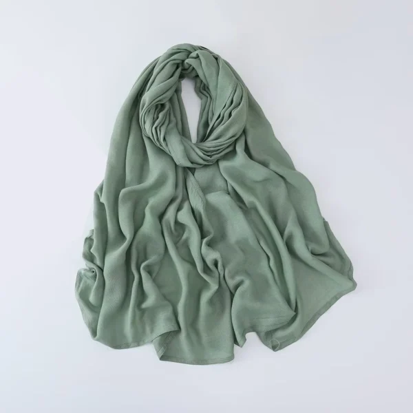 70*180CM Modal Hijab Modal Double Needle Wide Band Hijab Scarf, Soft Muslim Head Wrap Shawl for Women -Breathable Stretchy Cover