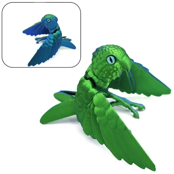 Sdcec83d8637347de8b6d811fdb452896K.webp 3D Printed Parrot Toy – Flexible Articulated Bird with Moveable Joints