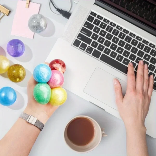 Se60b5b4b53fe4b94828c0a2fde08f5dcC.webp 24 Pack Mini Squishy Stress Balls – Colourful Sensory Fidget Toys