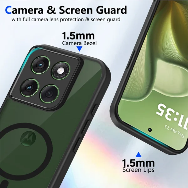 For Motorola Signature 5G XT2603-2 Magsafe Case Shockproof Silicone Bumper Matte Back Cover Hard Case for Moto Signature 5G 2026