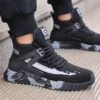 High Top Men's Shoes Steel Toe Work Shoes Men Anti-puncture Safety Shoes Woman Work Safety Boots Man Indestructible Men Boots