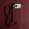 Premium Crossbody Lanyard Real Leather Case for IPhone 17 Pro Max 18PRO 16 15 14 Business Cowhide Back Cover Magnetic Shockproof