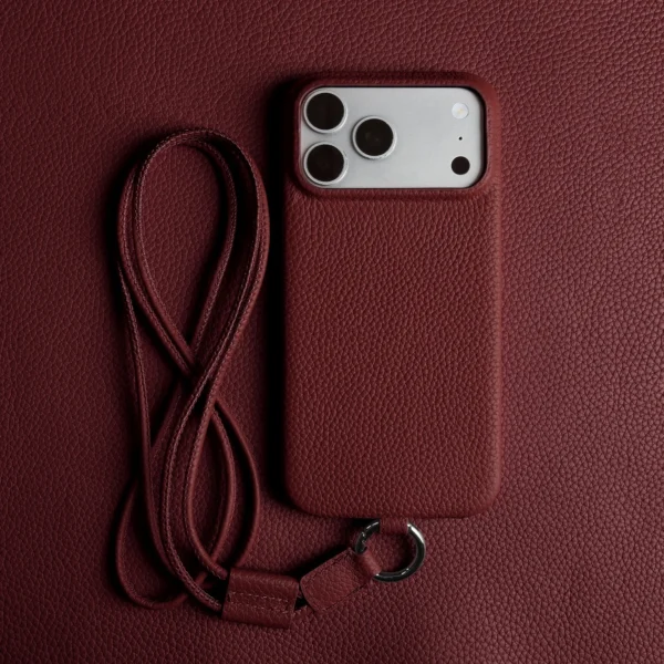 Premium Crossbody Lanyard Real Leather Case for IPhone 17 Pro Max 18PRO 16 15 14 Business Cowhide Back Cover Magnetic Shockproof