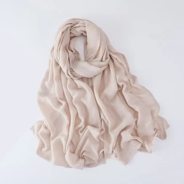 70*180CM Modal Hijab Modal Double Needle Wide Band Hijab Scarf, Soft Muslim Head Wrap Shawl for Women -Breathable Stretchy Cover